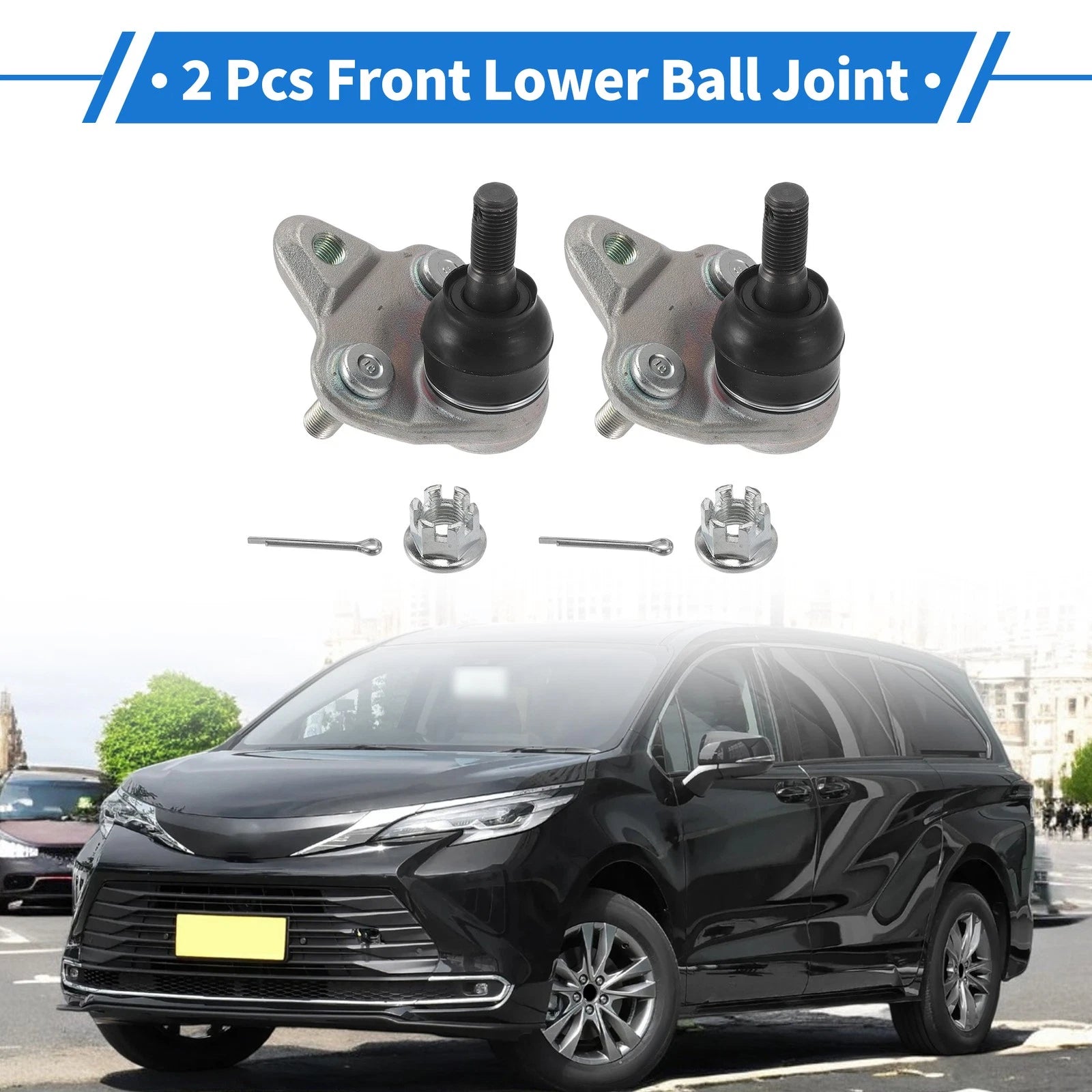 Front Lower Ball Joints Replacement Set for Toyota Prius (2010–2015)