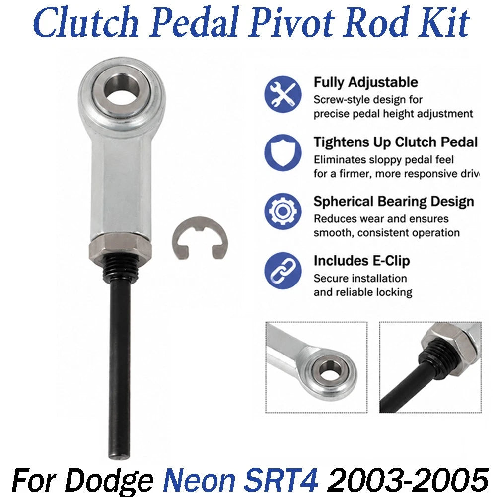 Adjustable Clutch Pedal Push Rod Pivot Repair Kit for Dodge Neon SRT4 (2003–2005)