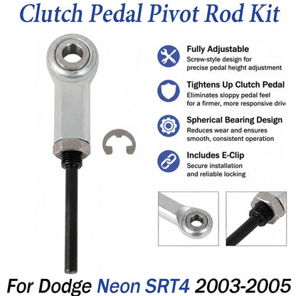 Adjustable Clutch Pedal Push Rod Pivot Repair Kit for Dodge Neon SRT4 (2003–2005)