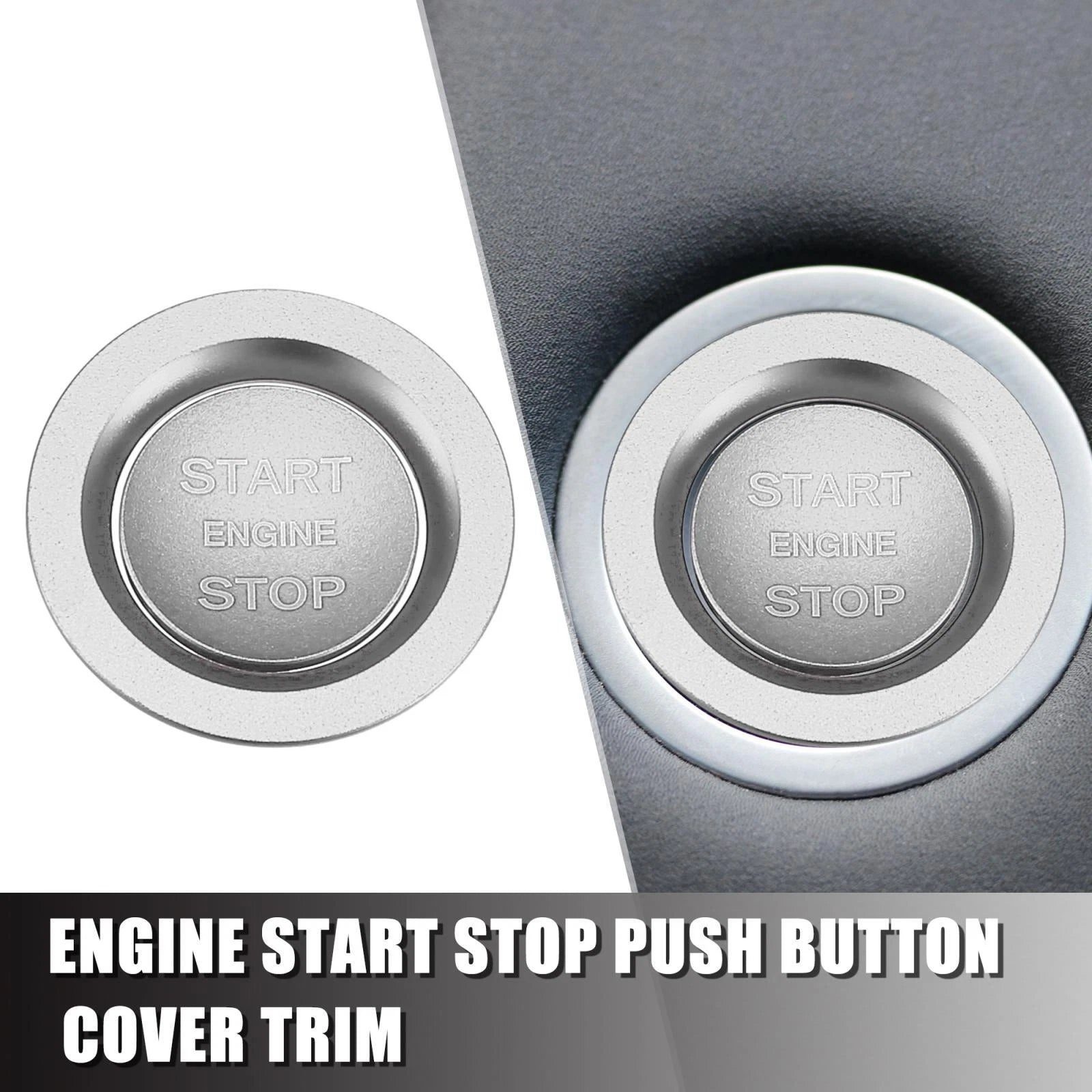 Start Stop Button Cover Kit for Range Rover (2013–2022) Silver Tone