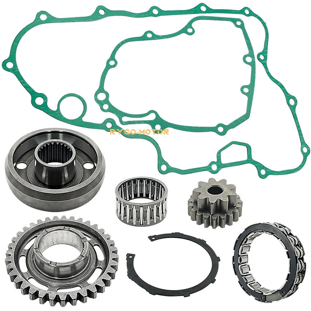 One Way Starter Clutch Kit W/Gear Bearing Cover Gasket for Honda TRX450ER (2004–2009)