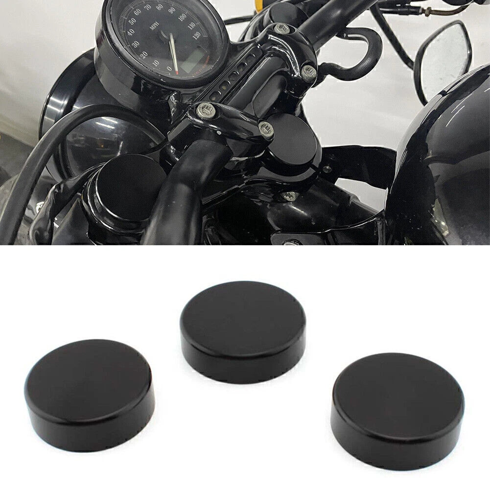 Motor Upper Fork Stem Covers for Harley Sportster 48 XL1200 (1988–2013) Black