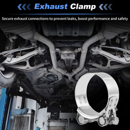 Set of 3 Exhaust Clamps for Universal Applications (2.05")