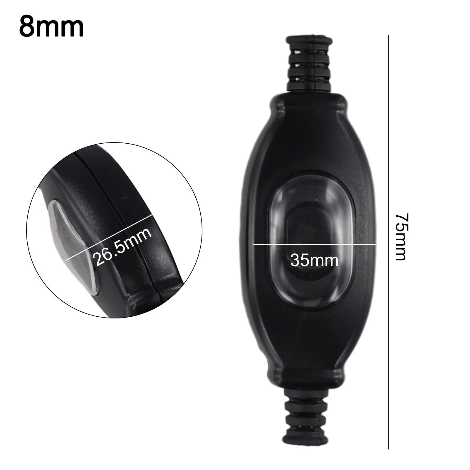 2X IP65 Waterproof Intermediate Switch for Universal Applications (3A/250V)