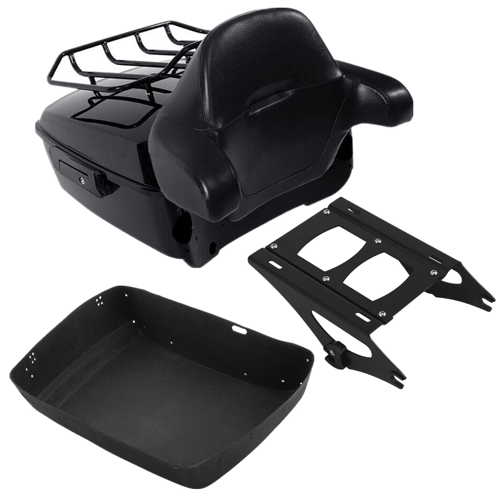 Trunk Backrest Mount Rack for Harley Touring Road Glide (2014–Present)