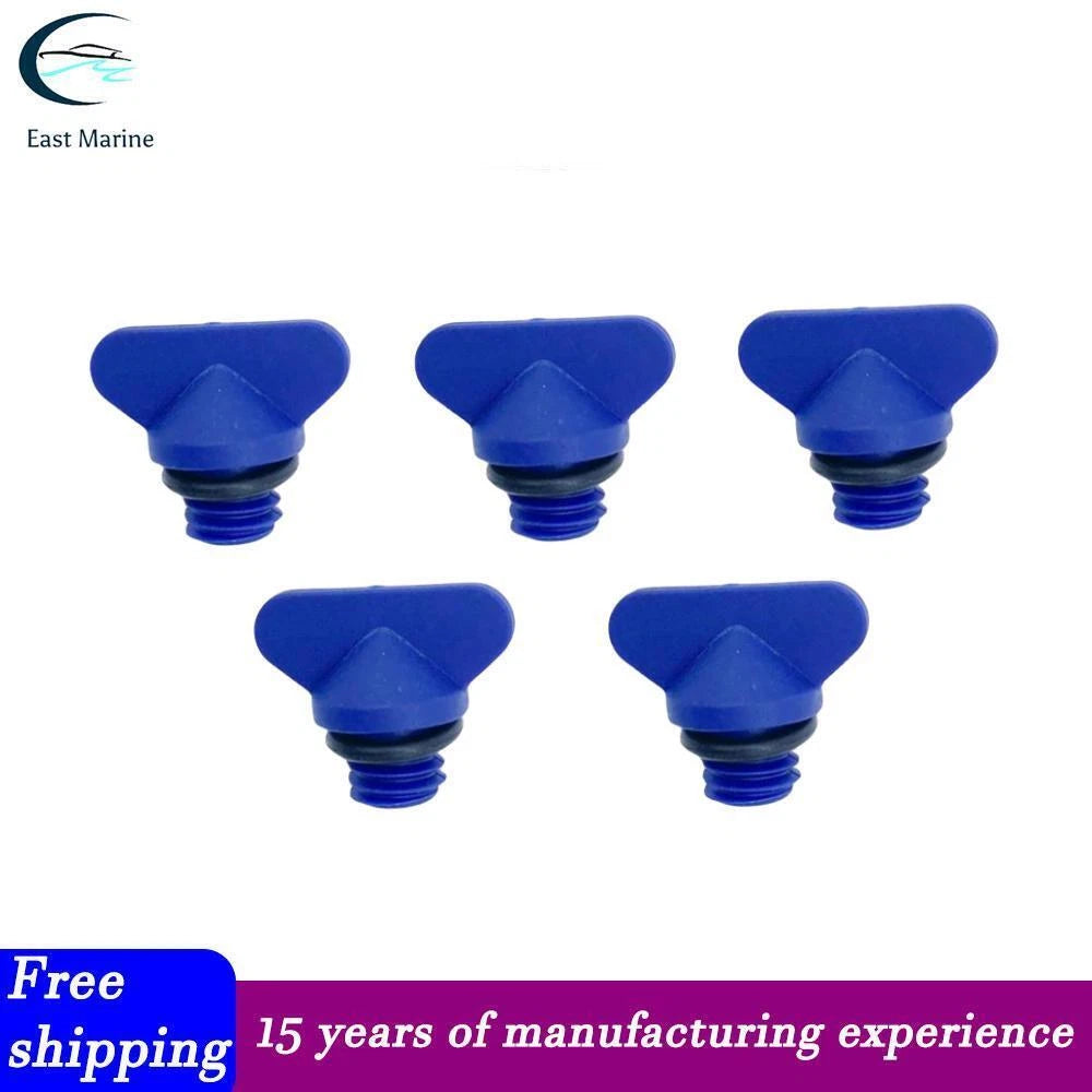 Pack of 5 Mercruiser Manifold Engine Block Drain Plug Kit 22-806608A02, 18-4226