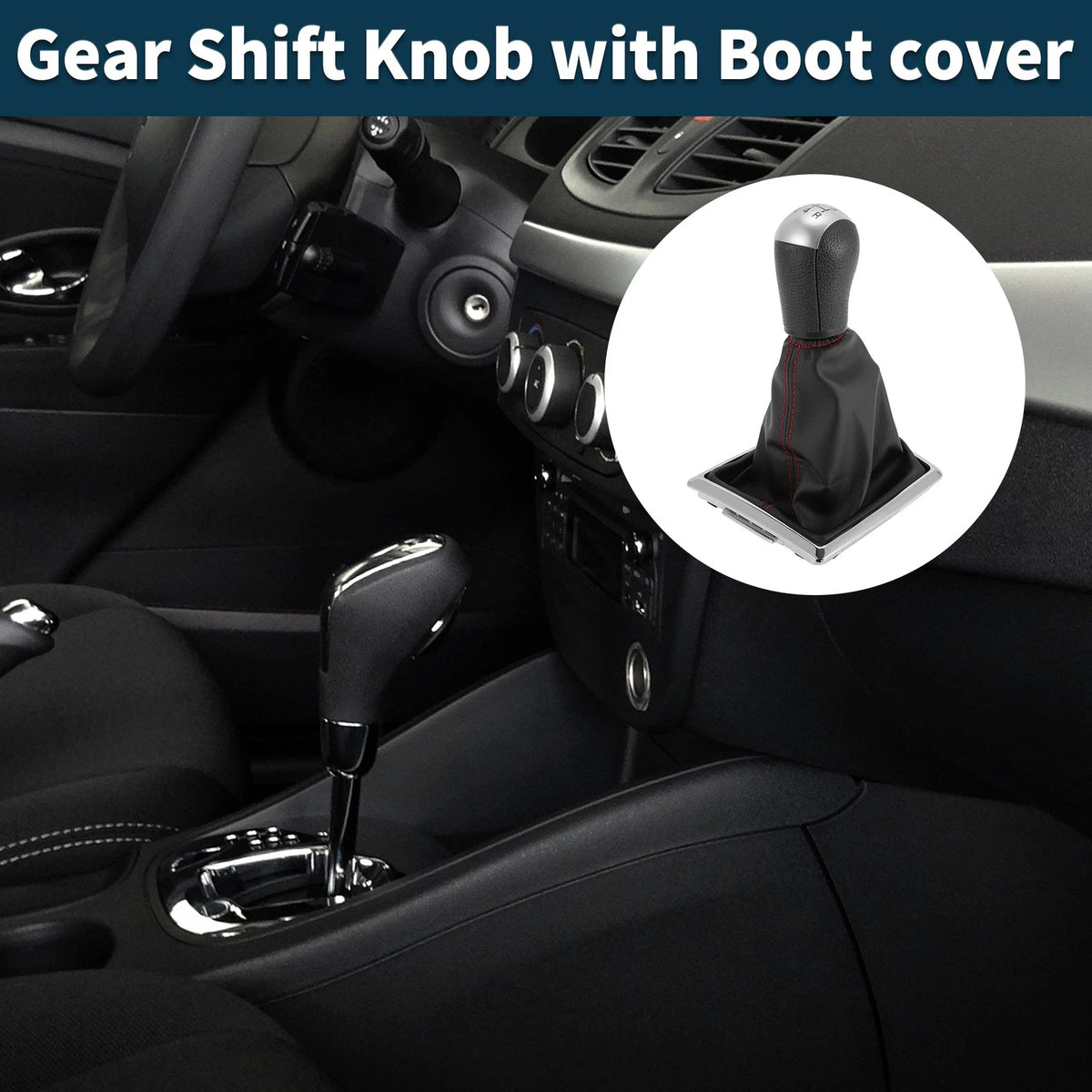 5 Speed Manual Gear Shifter Knob with Cover for Ford Focus MK2 (2004–2008)