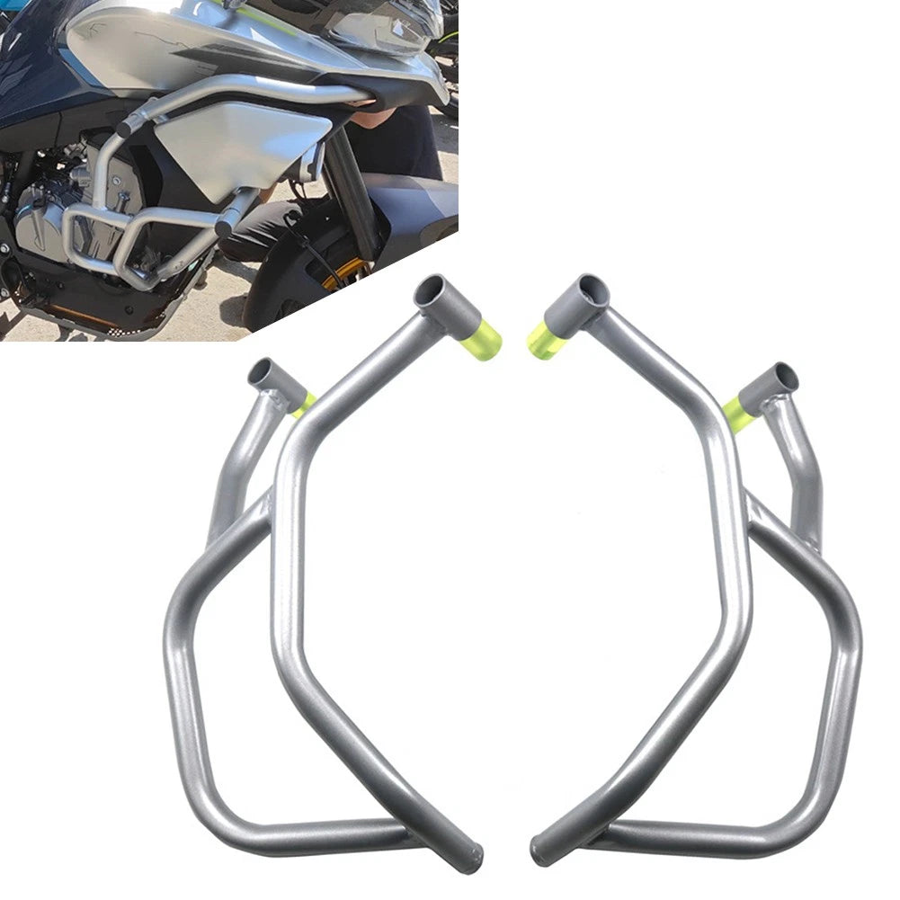 Engine Guard Crash Bar for CFMOTO 800MT (2021–2023) Silver Carbon Steel