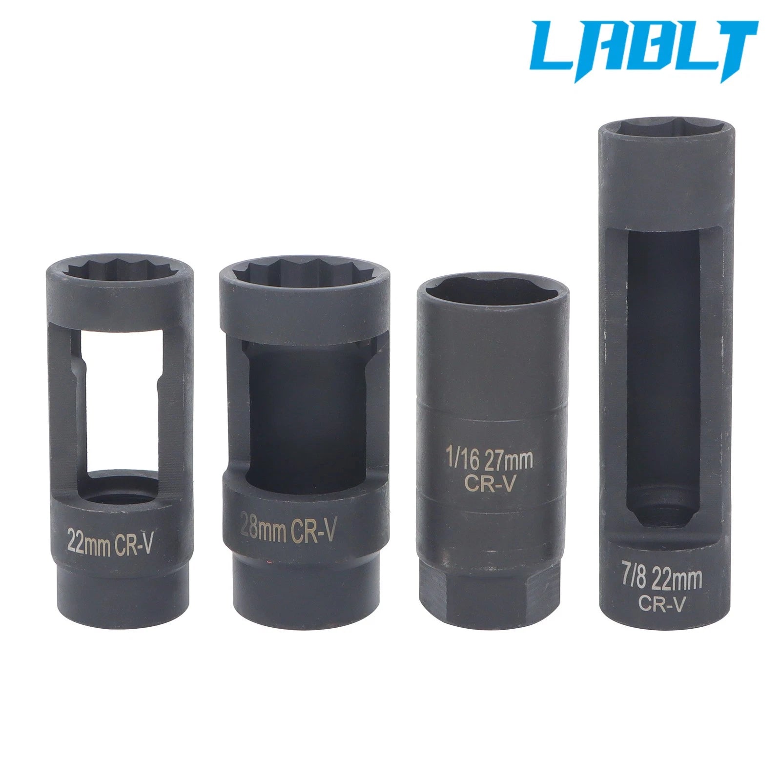 O2 Oxygen Sensor Socket Wrench Set for Universal Vehicles (3/8" & 1/2" Drive)