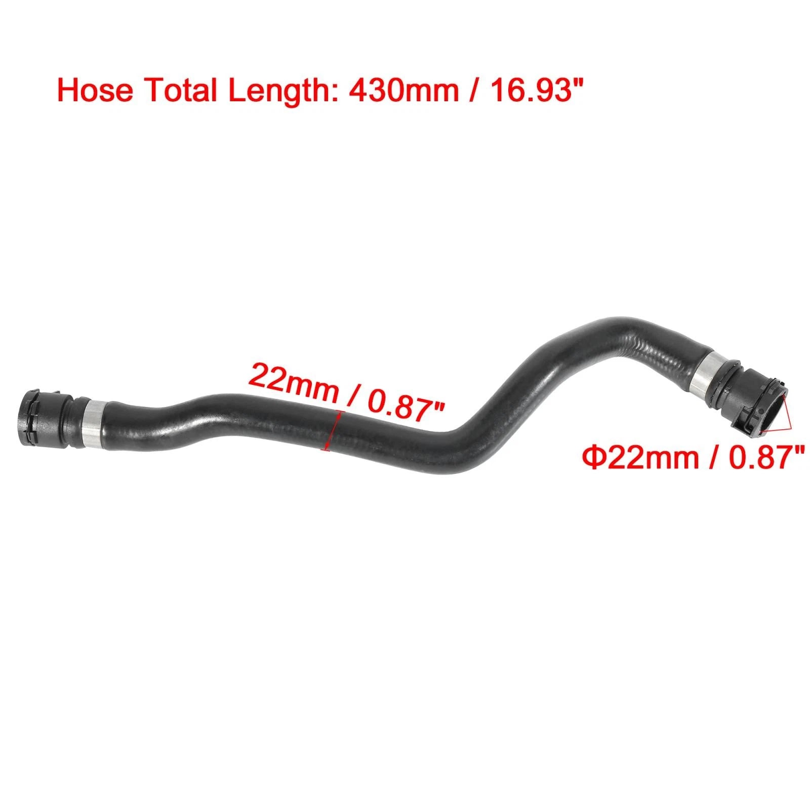 Radiator Coolant Water Hose Replacement from Expansion Tank for BMW X5 (2003–2006)