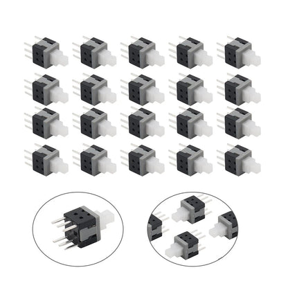 20PCS 5.8x5.8x10mm Tactile Push Button Switch Latching