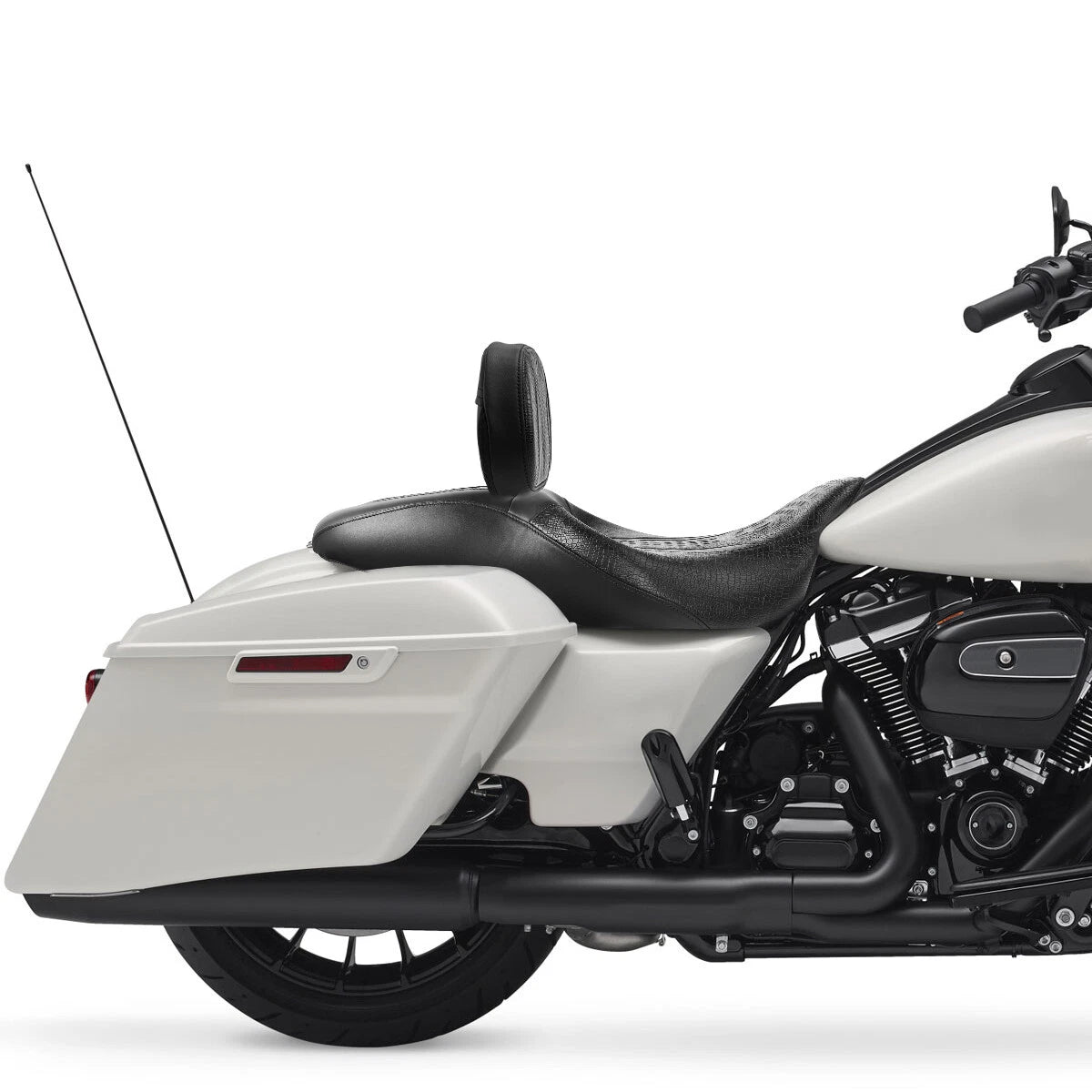 Black Driver Passenger Seat & Backrest for Harley Electra Glide (2009–2023)