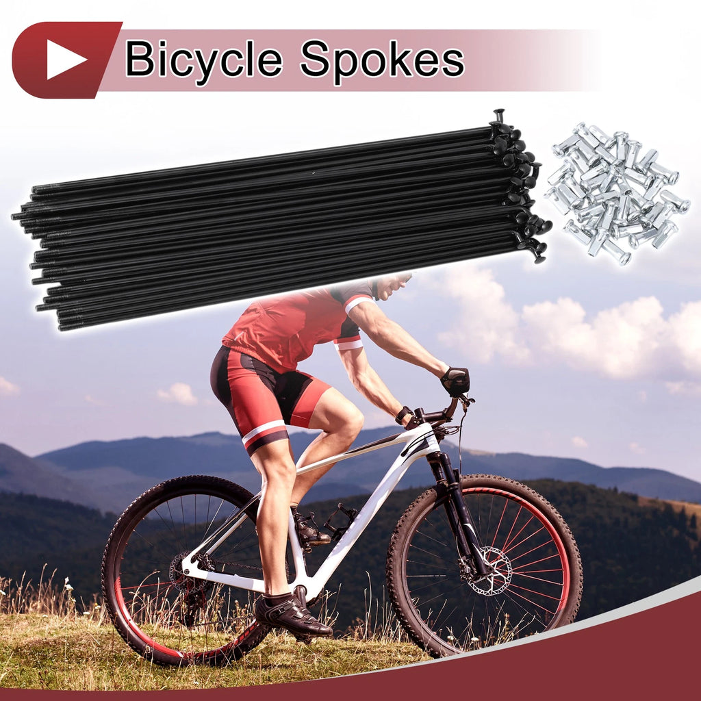 Bicycle Spokes 193mm Steel Replacement Set for 12G Wheel (193mm) (2005–2015)