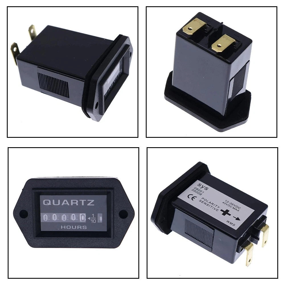 Hour Meter 6664886 for - Shock Resistant ABS Plastic