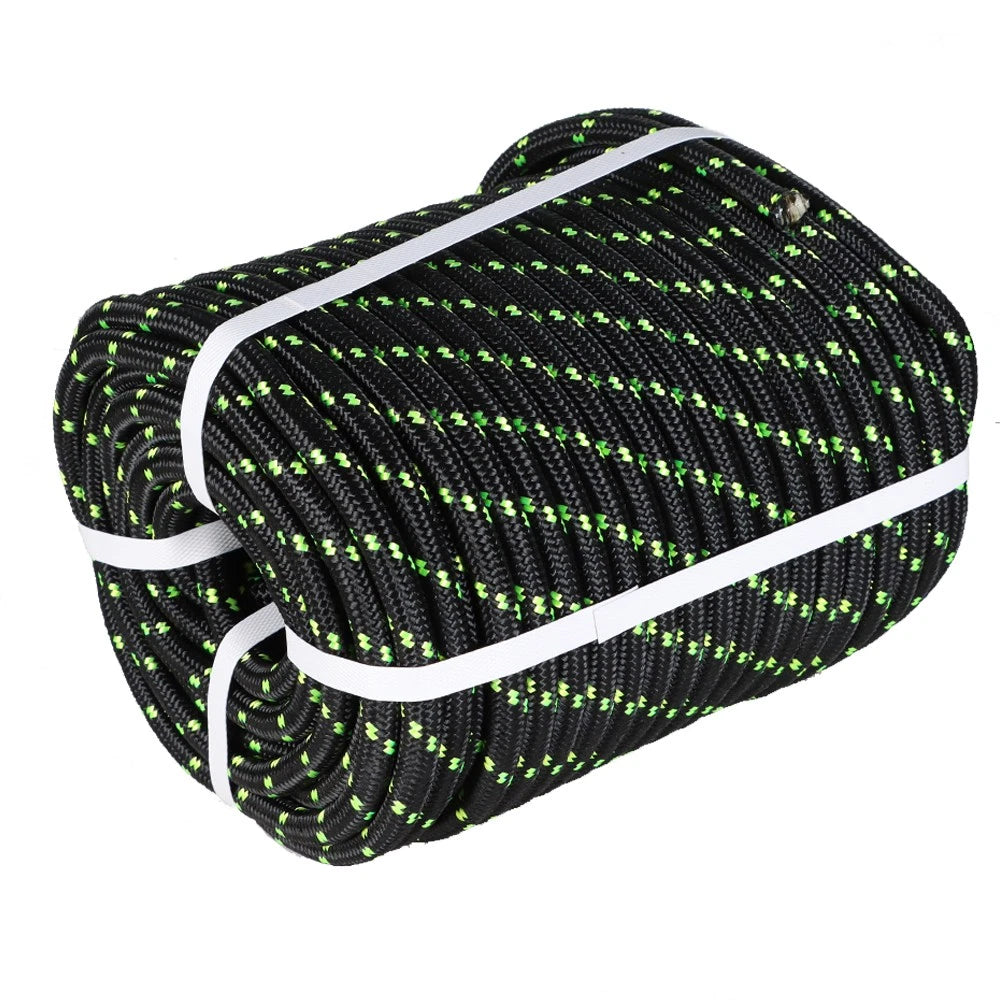 5500Lbs 1/2"x200' Double Braid Polyester Rope Sling Heavy Duty