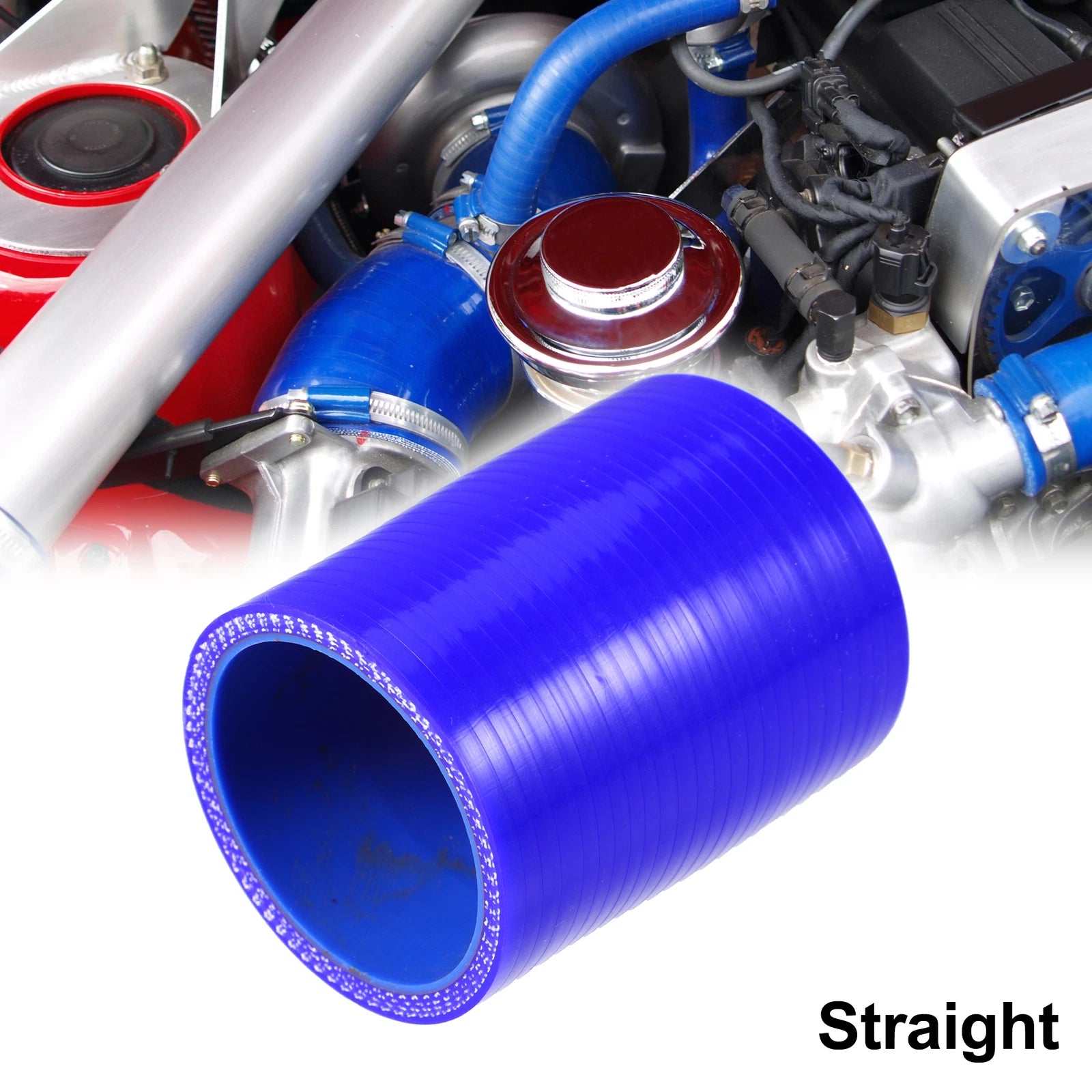 Silicone Hose Coupler for Car Intercooler (48-51mm, 1.9"-2" ID) Blue