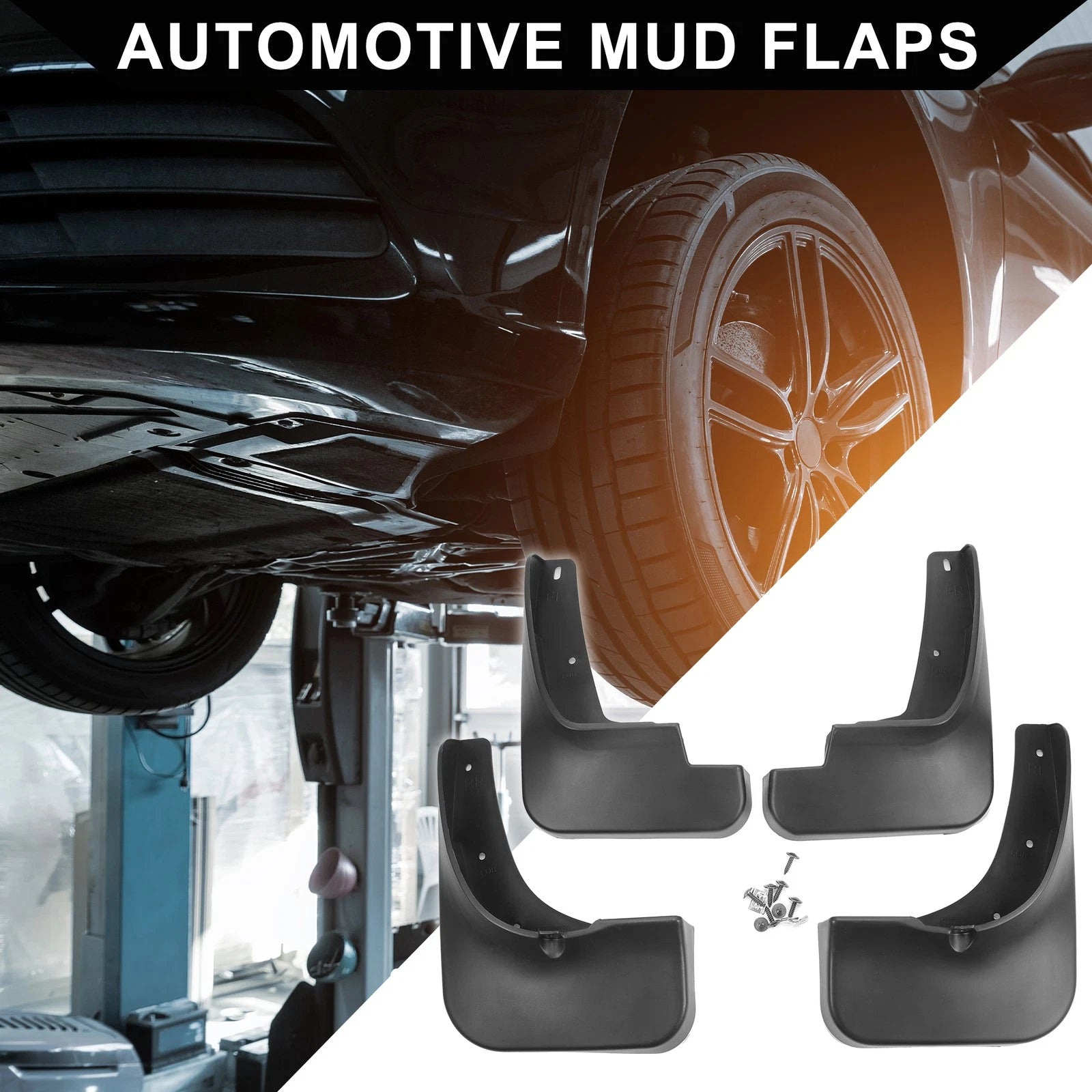 Front and Rear Side Mud Flaps Splash Guards for Toyota Highlander (2014–2023)