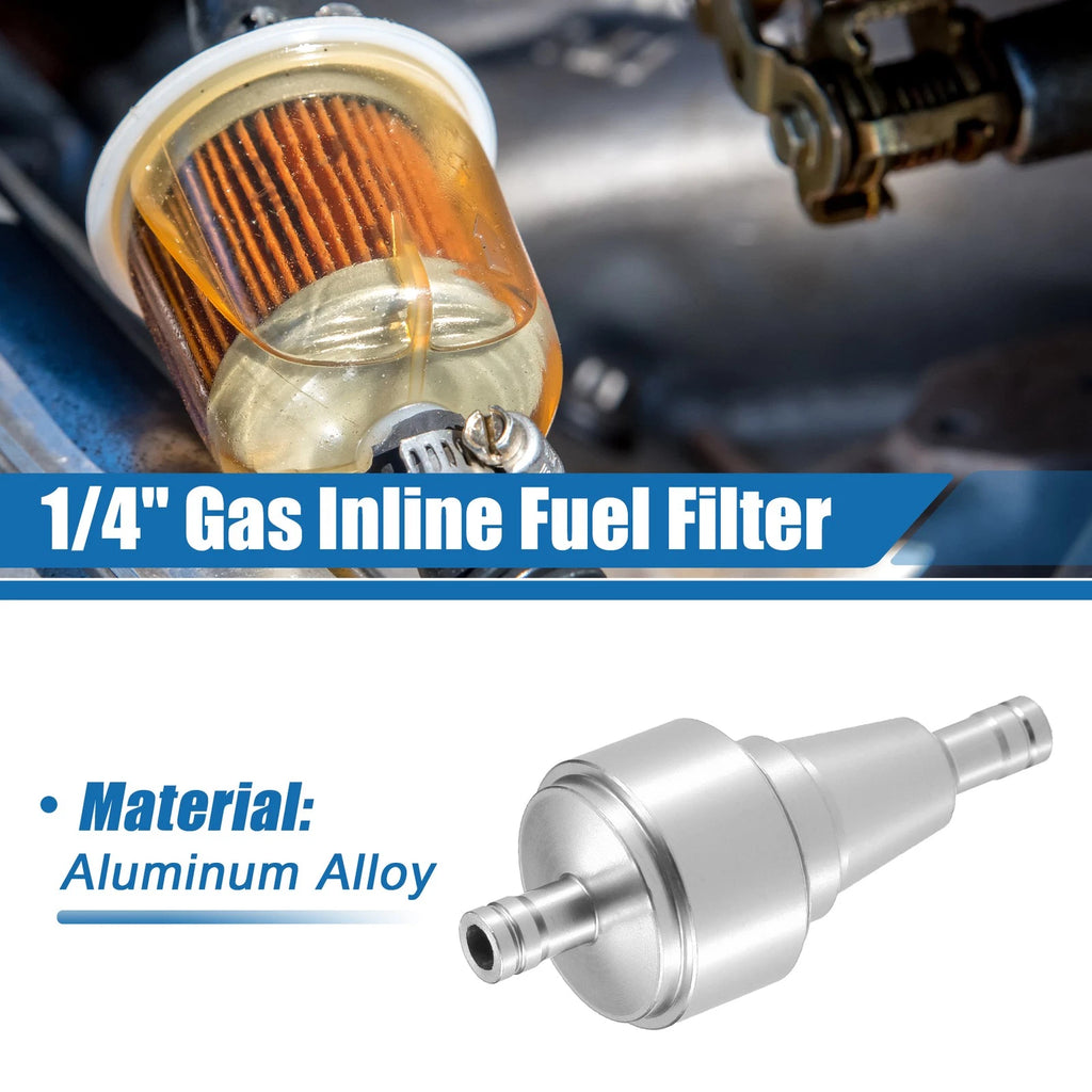 Universal Gas Inline Fuel Filter 6mm OD for ATV (Universal)