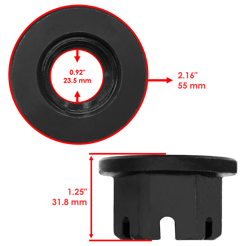 Gearbox Castle Nut Replacement for King Kutter Rotary Cutter (2000–2000)