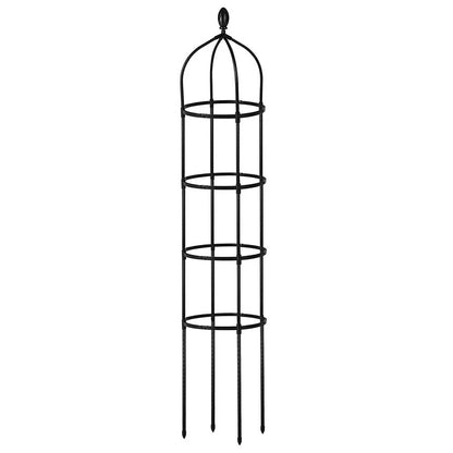 Round trellis for ivy and tomato plants