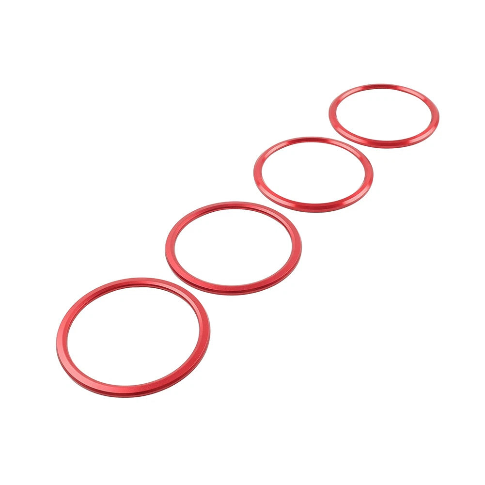 Red Air Condition Vent Outlet Ring Cover Trim for Chevrolet Camaro (2017–2022)