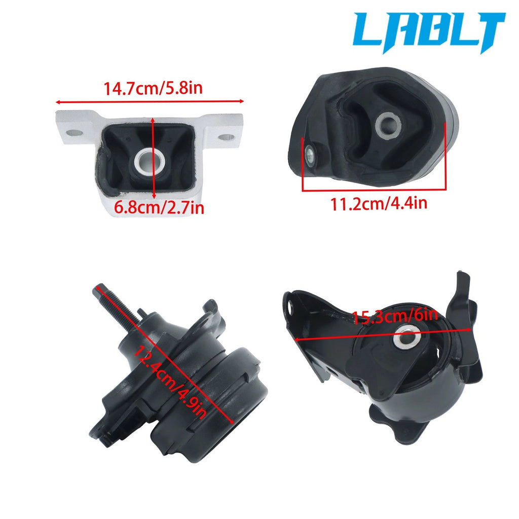 4X Engine Motor & Transmission Mount for Honda Element (2003–2006) L4 2.4L