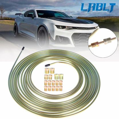 Brake Line Tubing Kit for LABLT (25Ft, 3/16, Double Galvanized Steel)