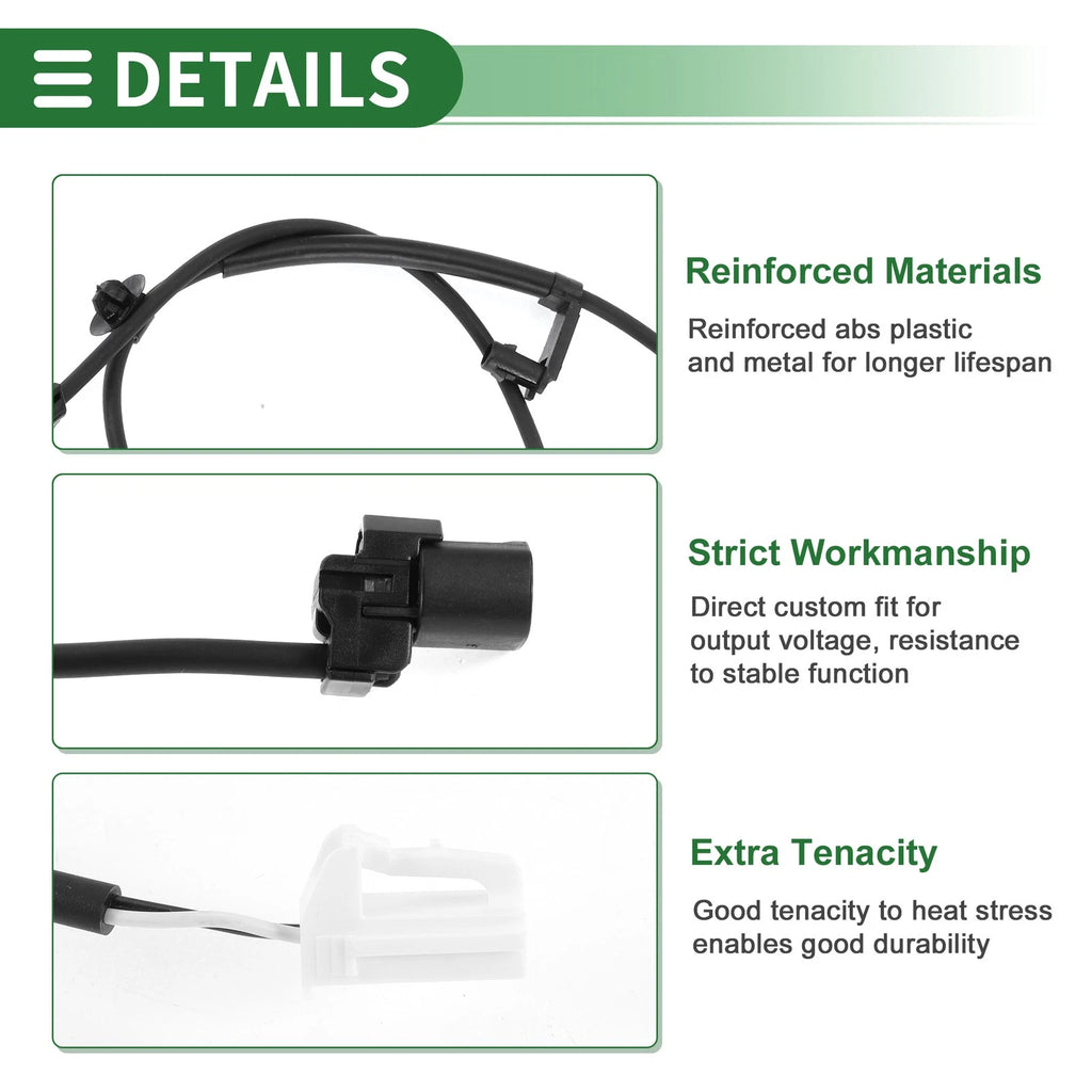 ABS Wheel Speed Sensor Rear Left Replacement for Toyota Corolla (2014–2019)