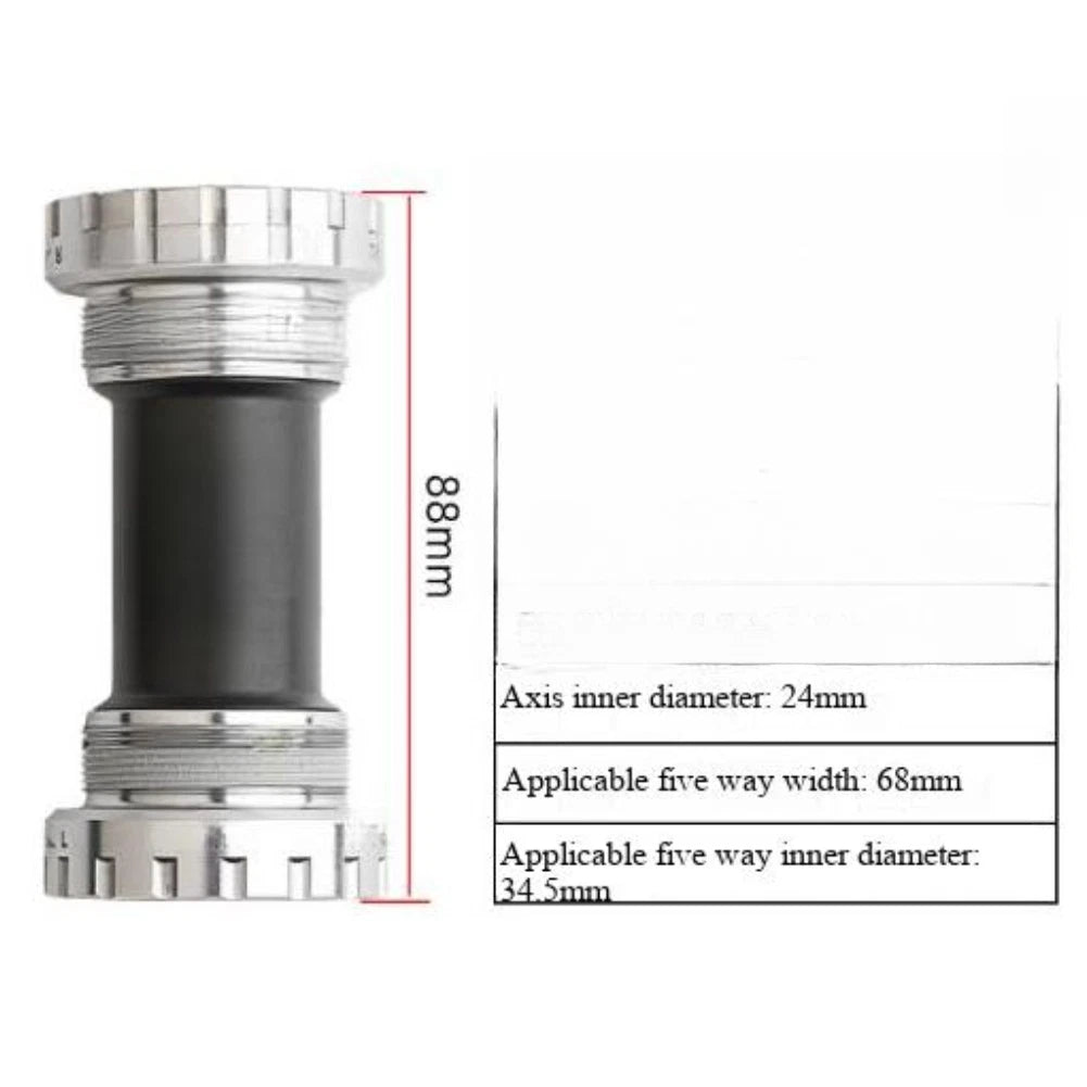 Threaded Press Fit Bottom Bracket for Road Use 88mm Shell 24mm Spindle