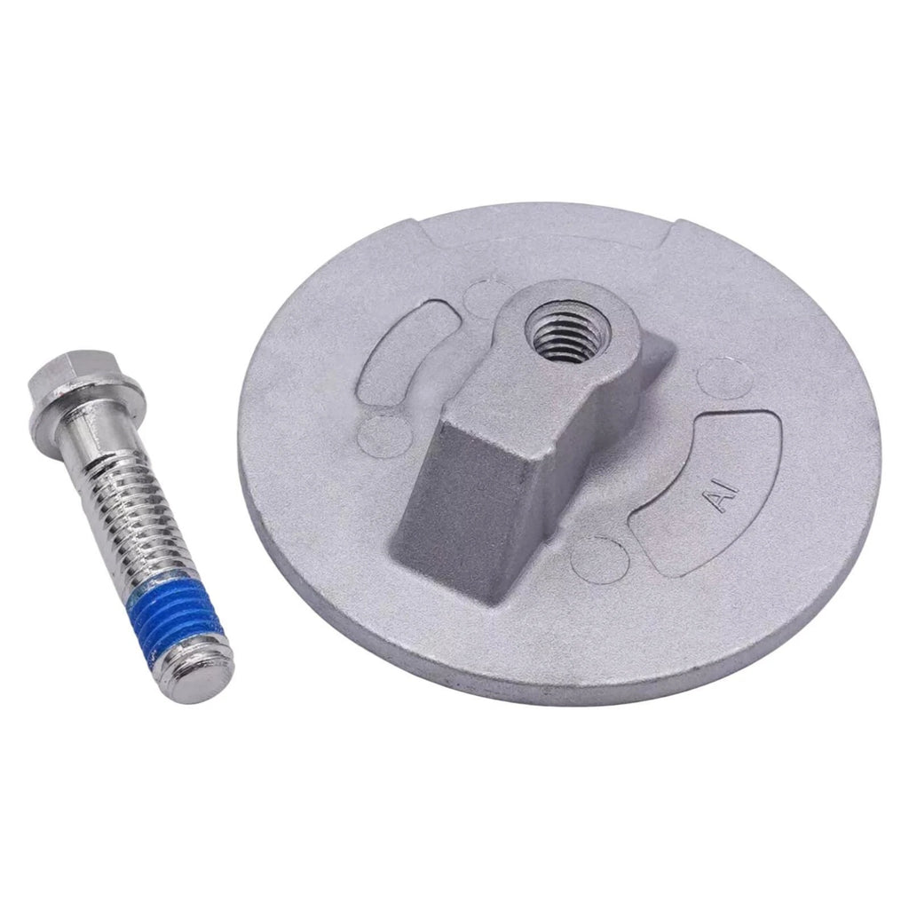 MerCruiser 76214Q5 Mariner Alpha Bravo 3-1/2" Flat Trim Tab THREADED Zinc Anode