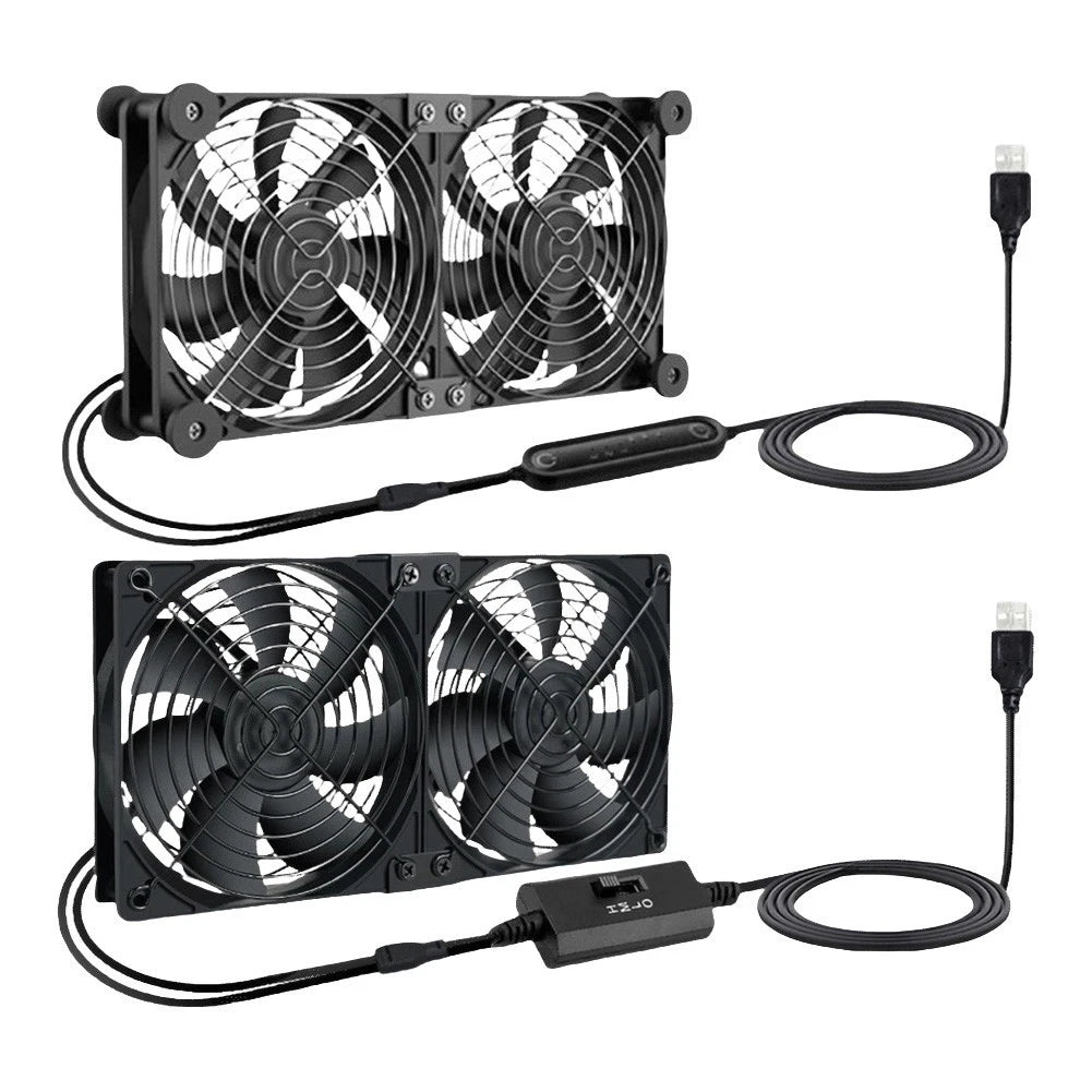 USB Fan for Routers with Adjustable Speed and Silent Functionality
