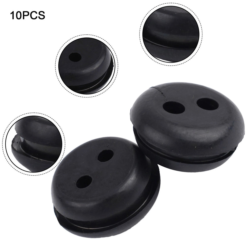 Set of 4 Rubber Grommets for Universal Use (2-Hole)