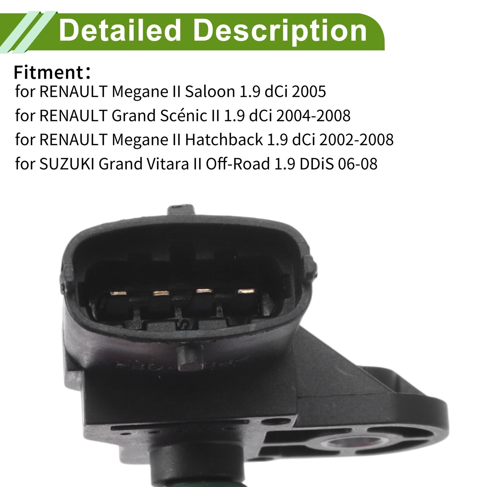 MAP Sensor No.223650754R for Renault Megane II Saloon (2003–2010)