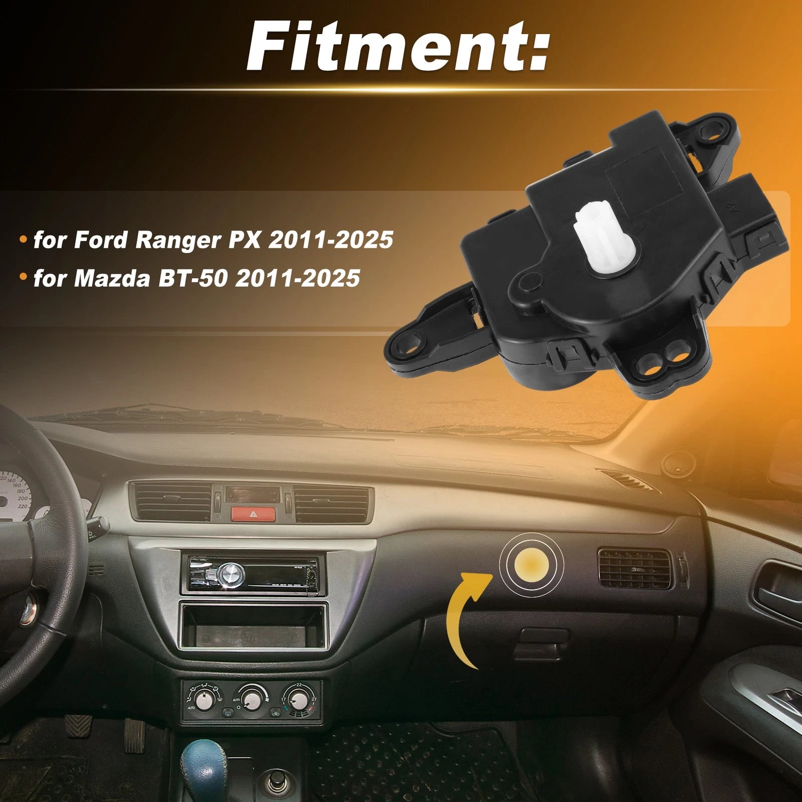HVAC Heater Blend Door Actuator Replacement for Ford Ranger PX (2011–2025)