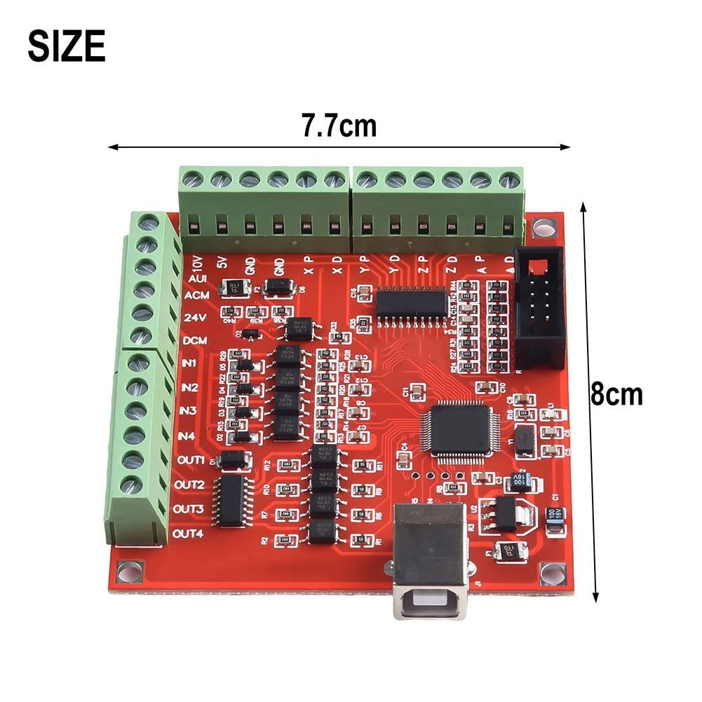 100kHz USB CNC Controller for Stepper Motors with Limit Switches