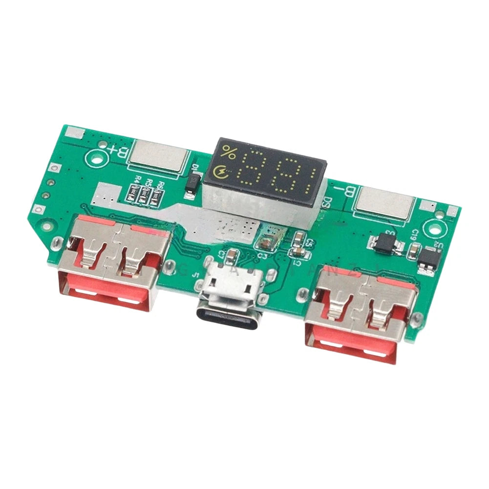 Power Bank Module 5V 3A Output with Digital Display for Electronics