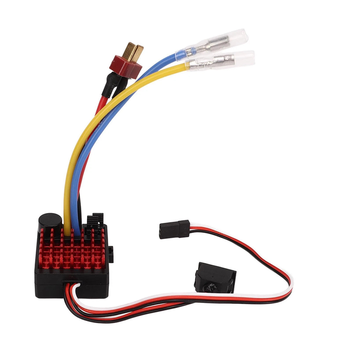 Brushed ESC 60A Waterproof Electronic Speed Controller for RC Car (6V/2A)
