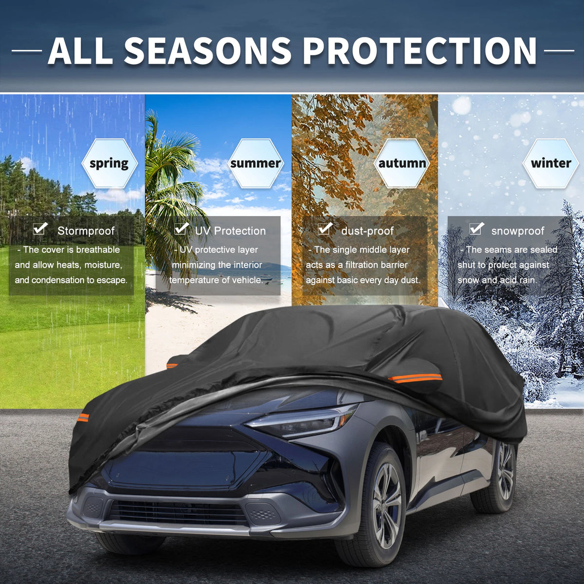 Waterproof 210D-PU Car Cover for Subaru Solterra (2022–2023)