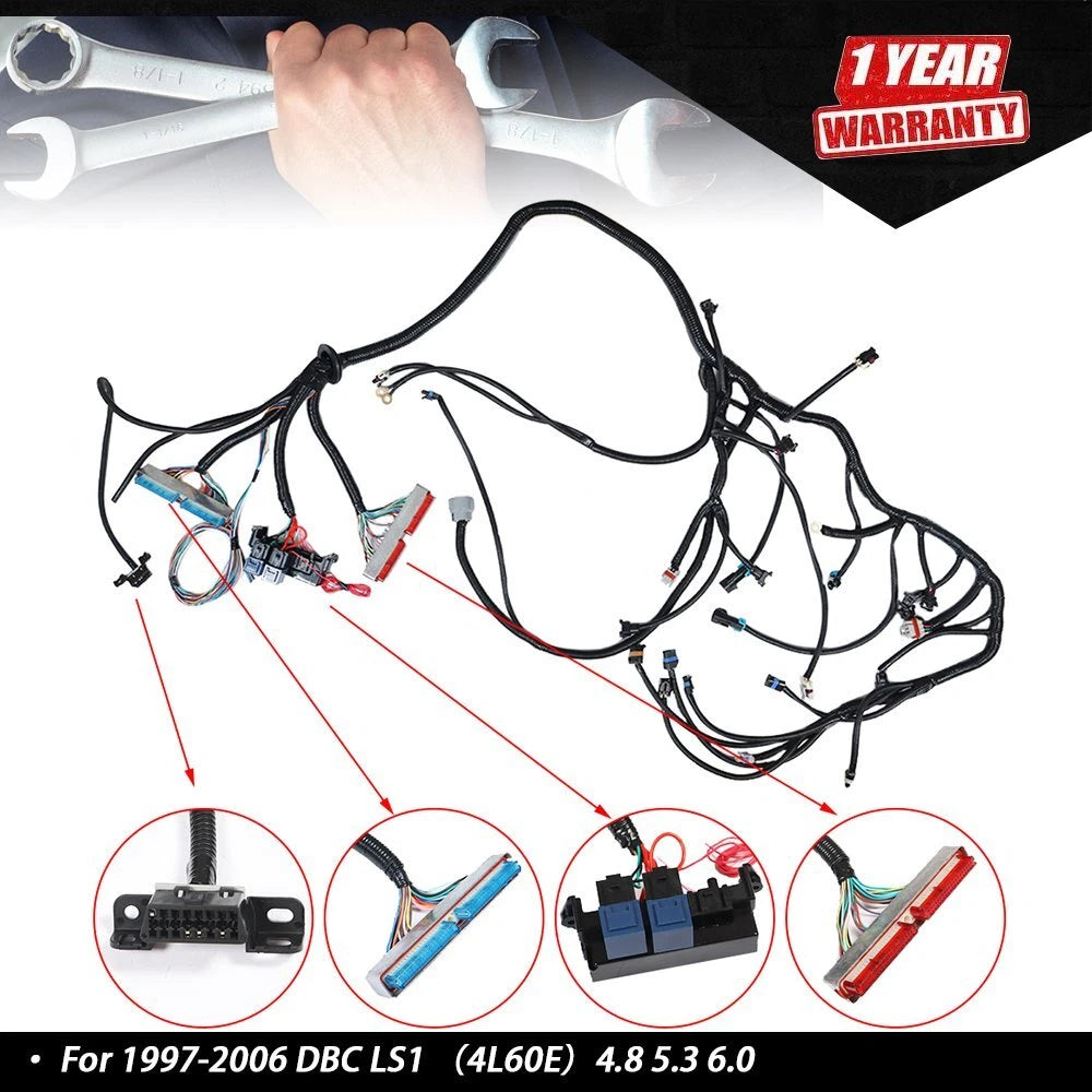 Standalone Engine Wiring Harness for Chevrolet LS1 (1997–2006) 4L60E 4.8 5.3 6.0