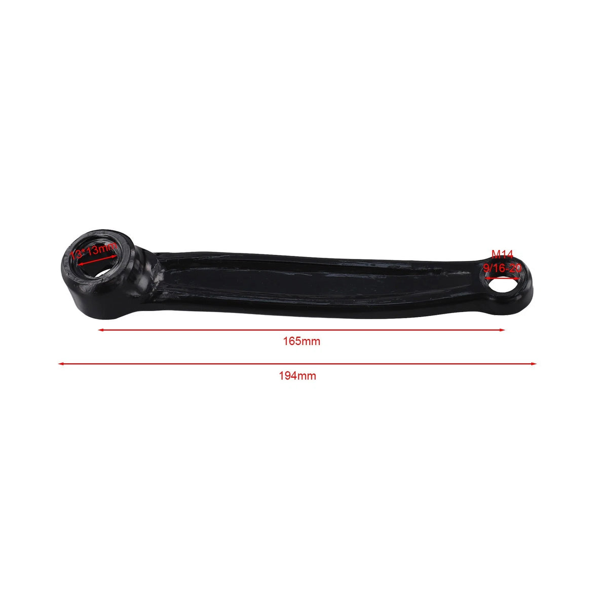 Pair of 165mm Iron Crankset for Indoor Exercise Bikes