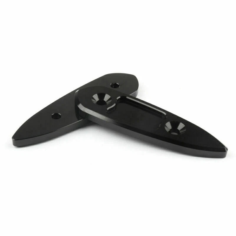 CNC Mirror Hole Cap Covers for Yamaha YZF R3 R25 (2013–2016) Black T9