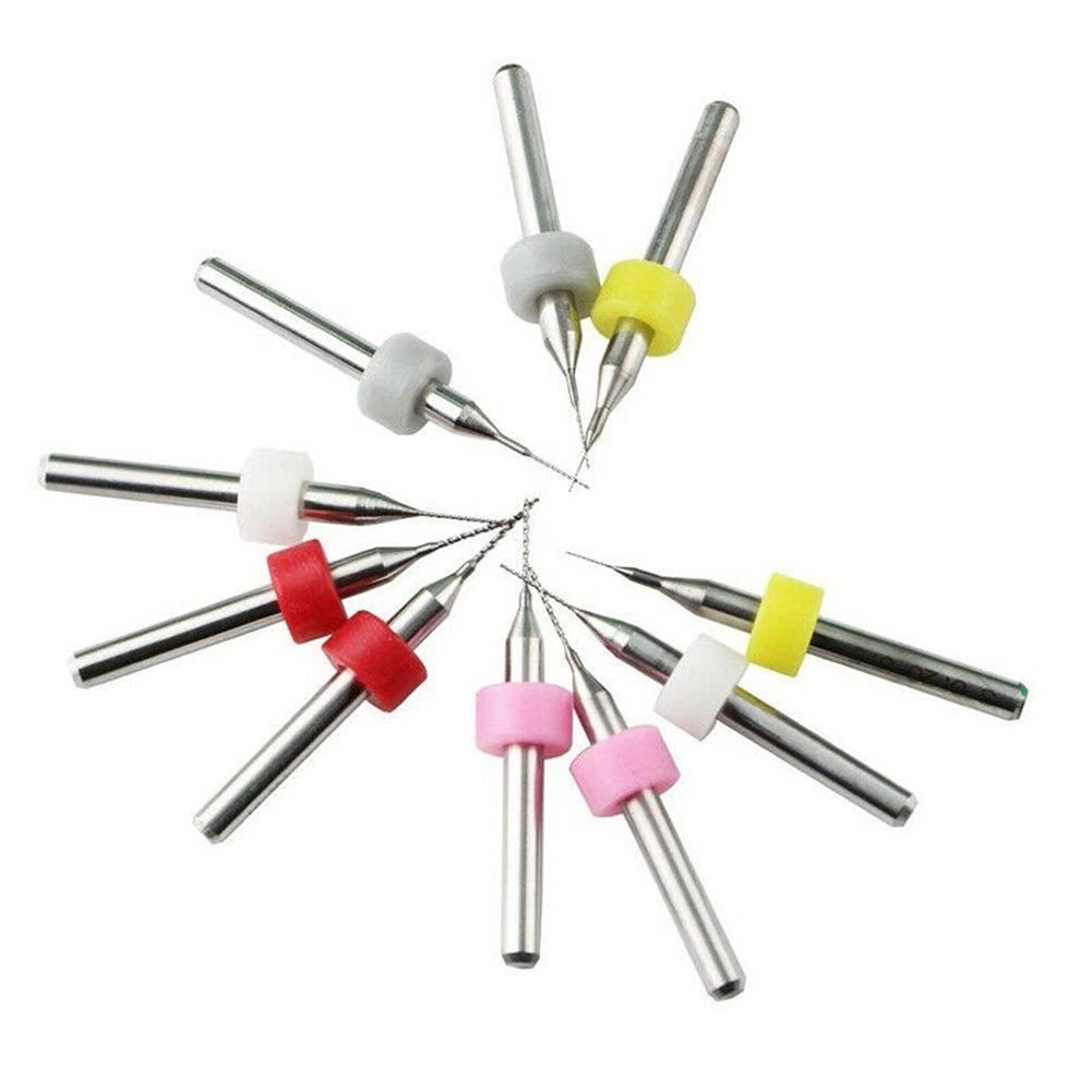20pcs Colored PCB Tungsten Carbide Drill Bits End Mills for Precision Circuit