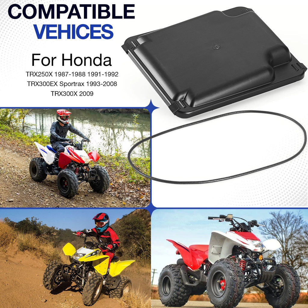 Airbox Lid & Seal for Honda TRX250X TRX300X TRX300EX (1987–2009) 17225-HM3-L00 17217-HC0-000
