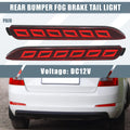 Rear Bumper Reflector Fog Light for Toyota Camry Red Replacement (2007–2011)