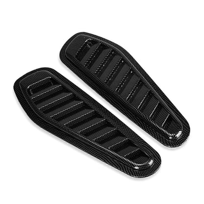2X Carbon Hood Scoop Vent for