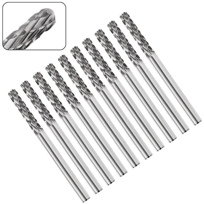 10PCS Carbide Rotary File Set C Type Shank Tungsten Steel Cutter