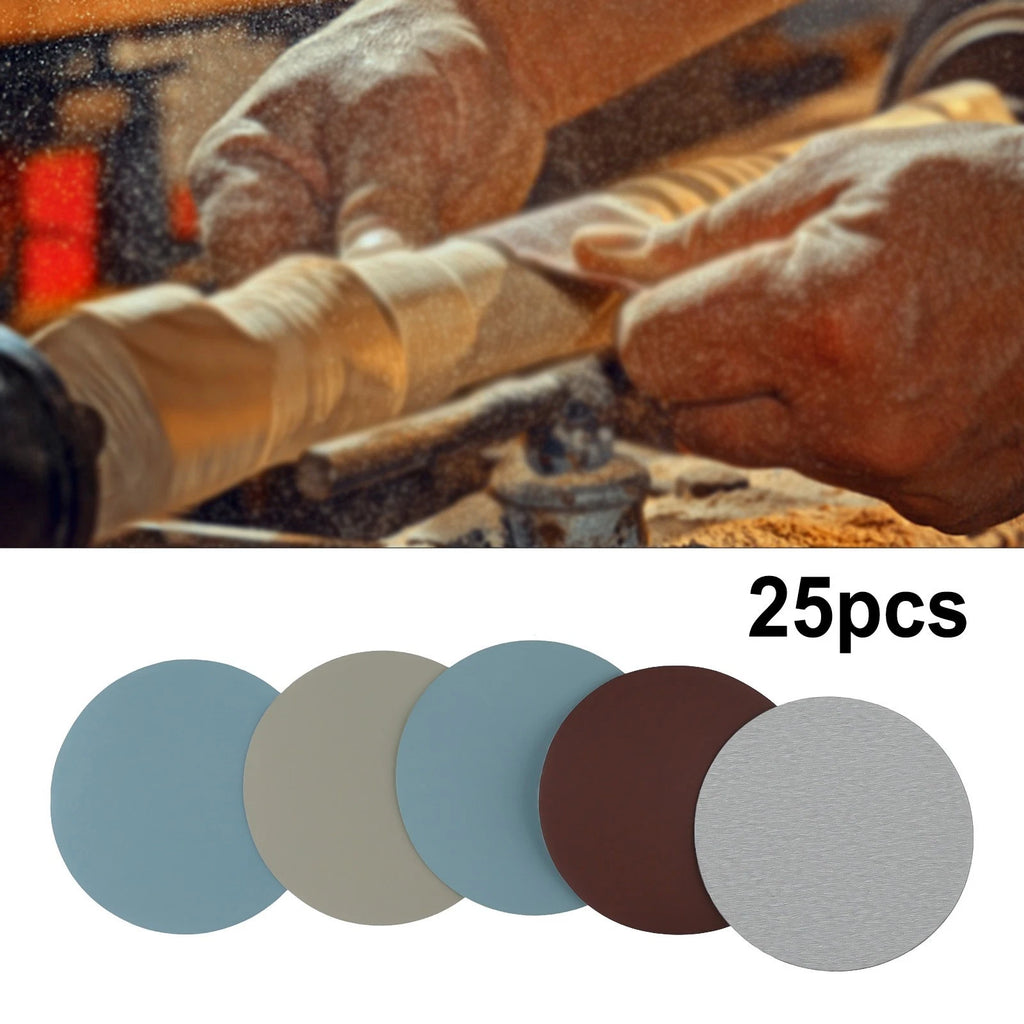 25pcs Sanding Disc 125mm for Wet & Dry Use (1000-5000 Grits)