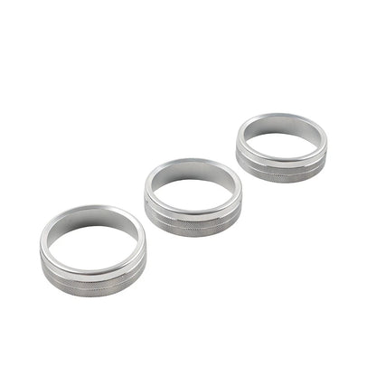 Silver Center Console AC Knob Ring Trim for Subaru BRZ, Toyota GR86 (2021–2024)