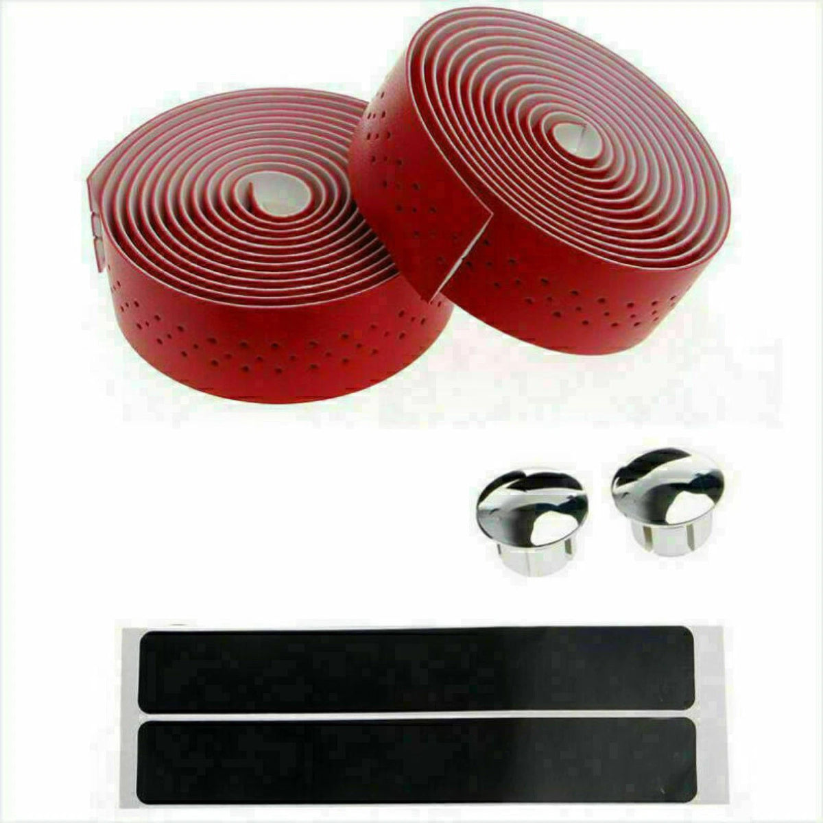 2X Breathable Leather Handlebar Grip Tape for Road Bike