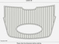 EVA Faux Teak Deck Flooring Mat for Larson 25 Swim Platform